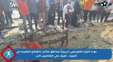 عودة التيار الكهربائي تدريجياً لمناطق متأثرة بانقطاع الكهرباء في الجيزة.. تعرف على التفاصيل الآن